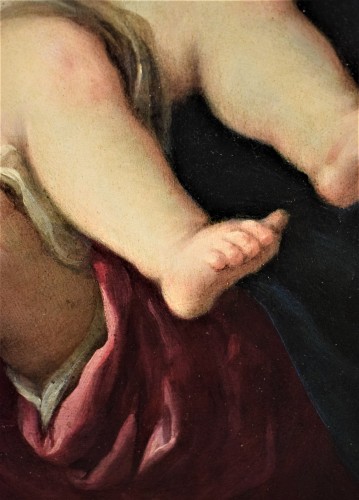 Louis XIV - Vierge et Enfant - École italienne du XVIIe siècle
